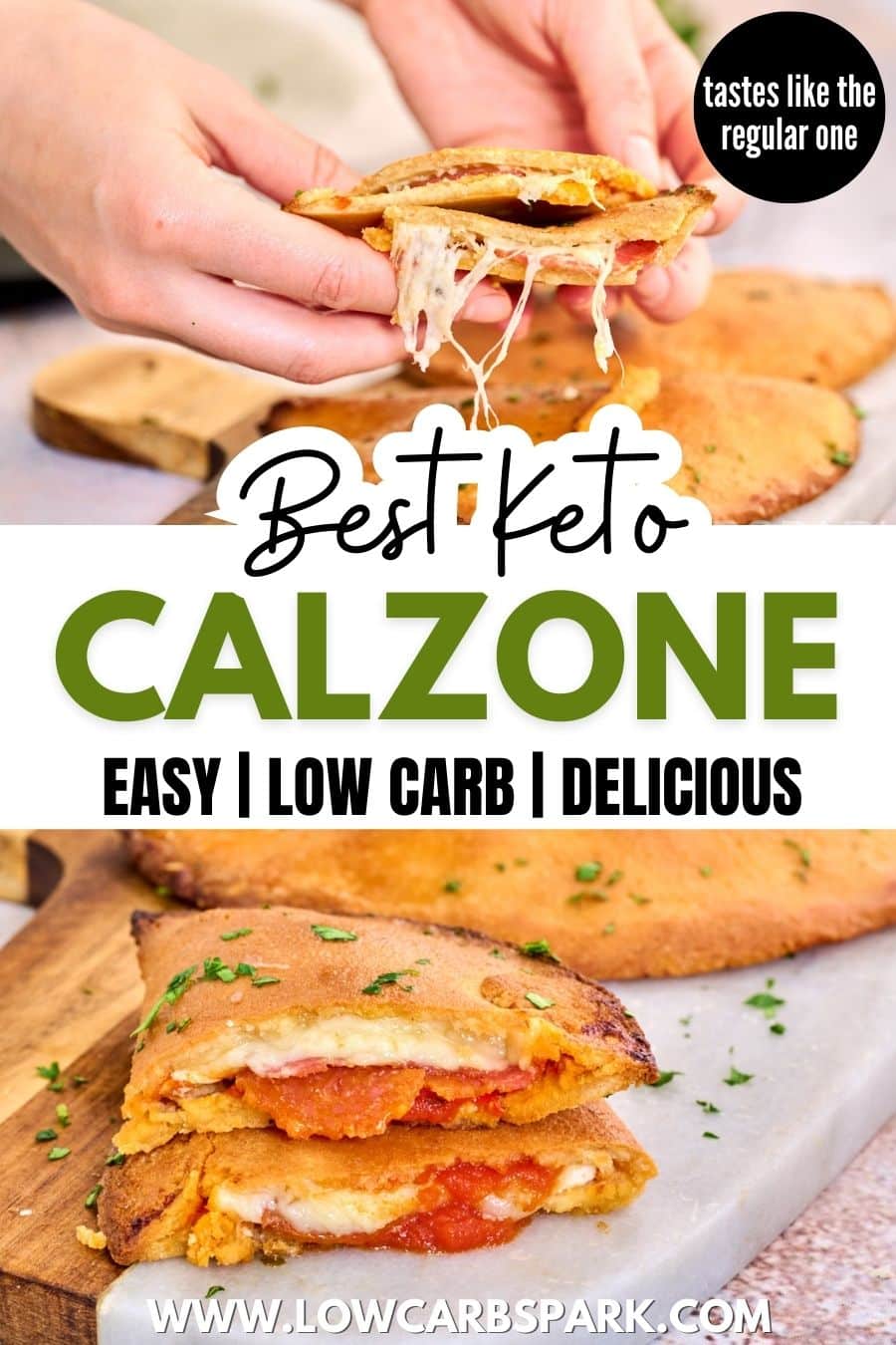 Easy Keto Calzone for Pizza Lovers