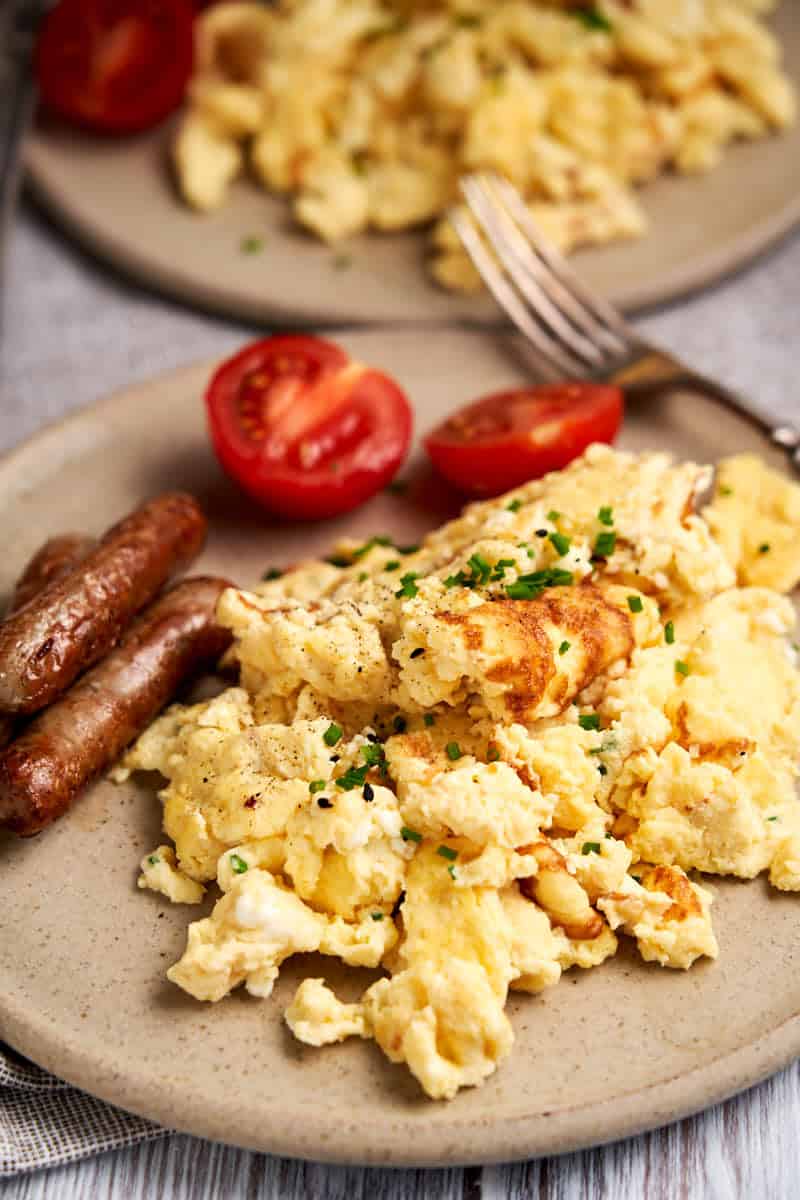 Scrambled Eggs With Cottage Cheese