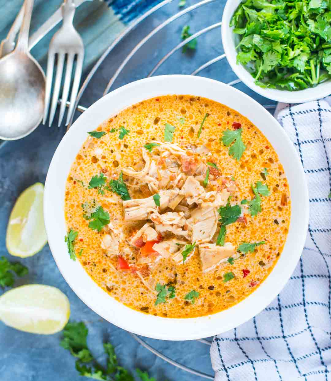 35 Keto Soup Recipes - Best Low Carb Soups 35 Slow Cooker Mexican Chicken Soup 2