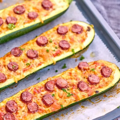 Zucchini Pizza Boats 6 Zucchini Pizza Boats