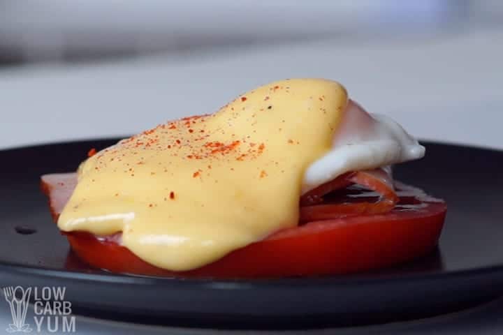 hollandaise sauce poached egg
