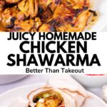 juicy chicken shawarma pinterest image