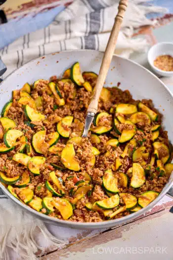 Easy Mexican Zucchini And Beef Skillet