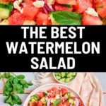 the best watermelon salad recipe pinterest