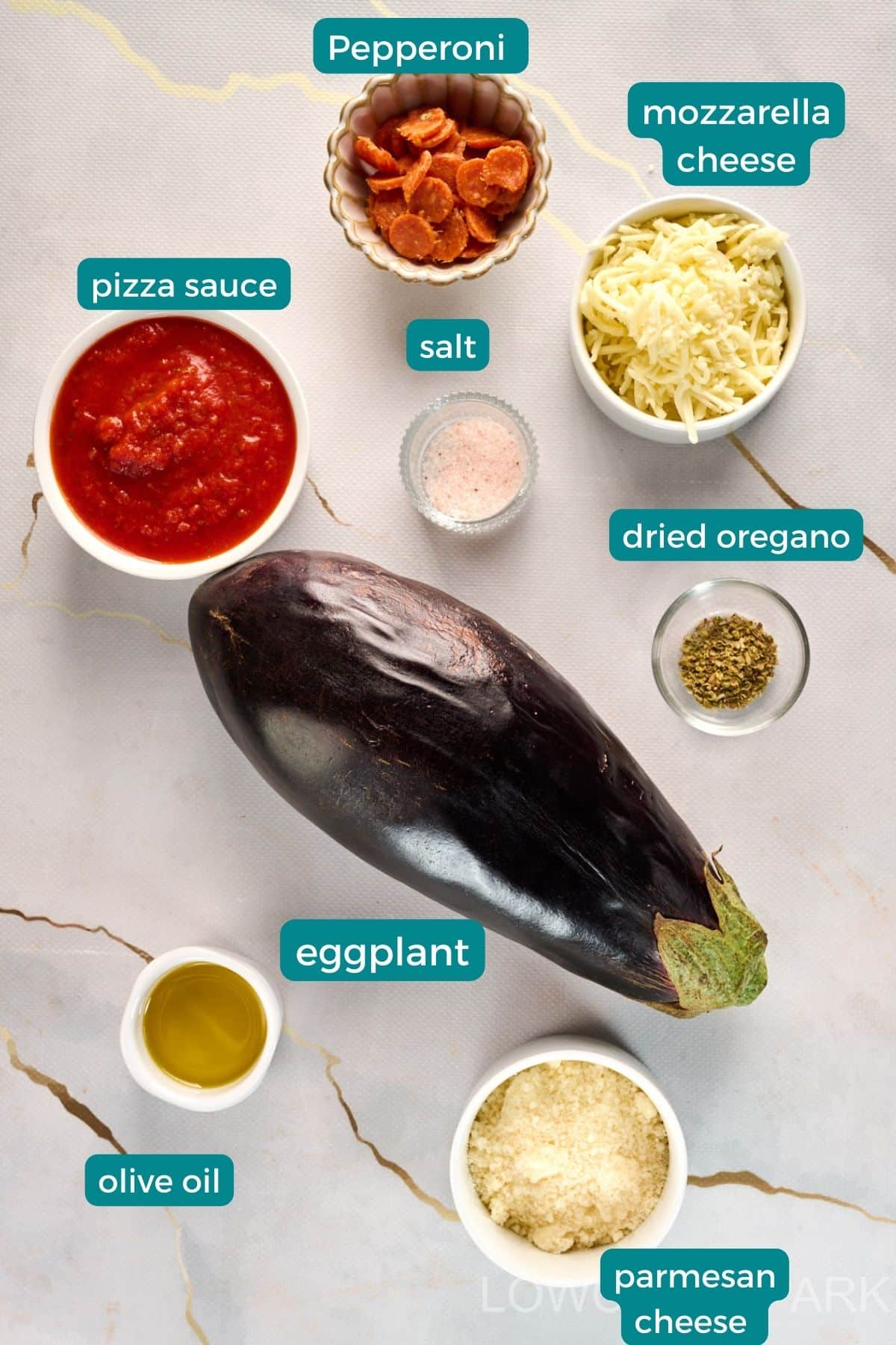 Easy Eggplant Pizza Ingredients