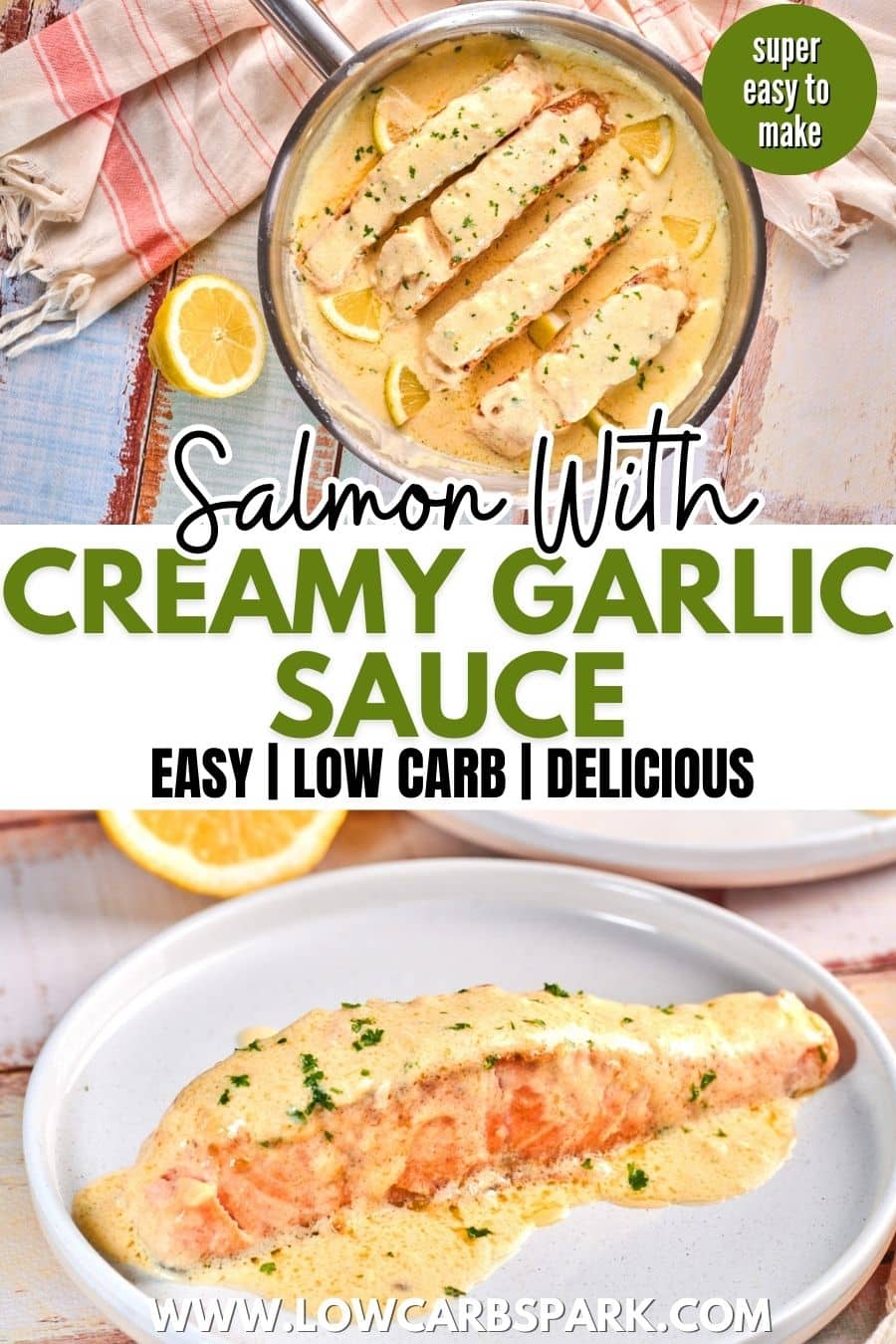 Creamy Garlic Butter Salmon Recipe
