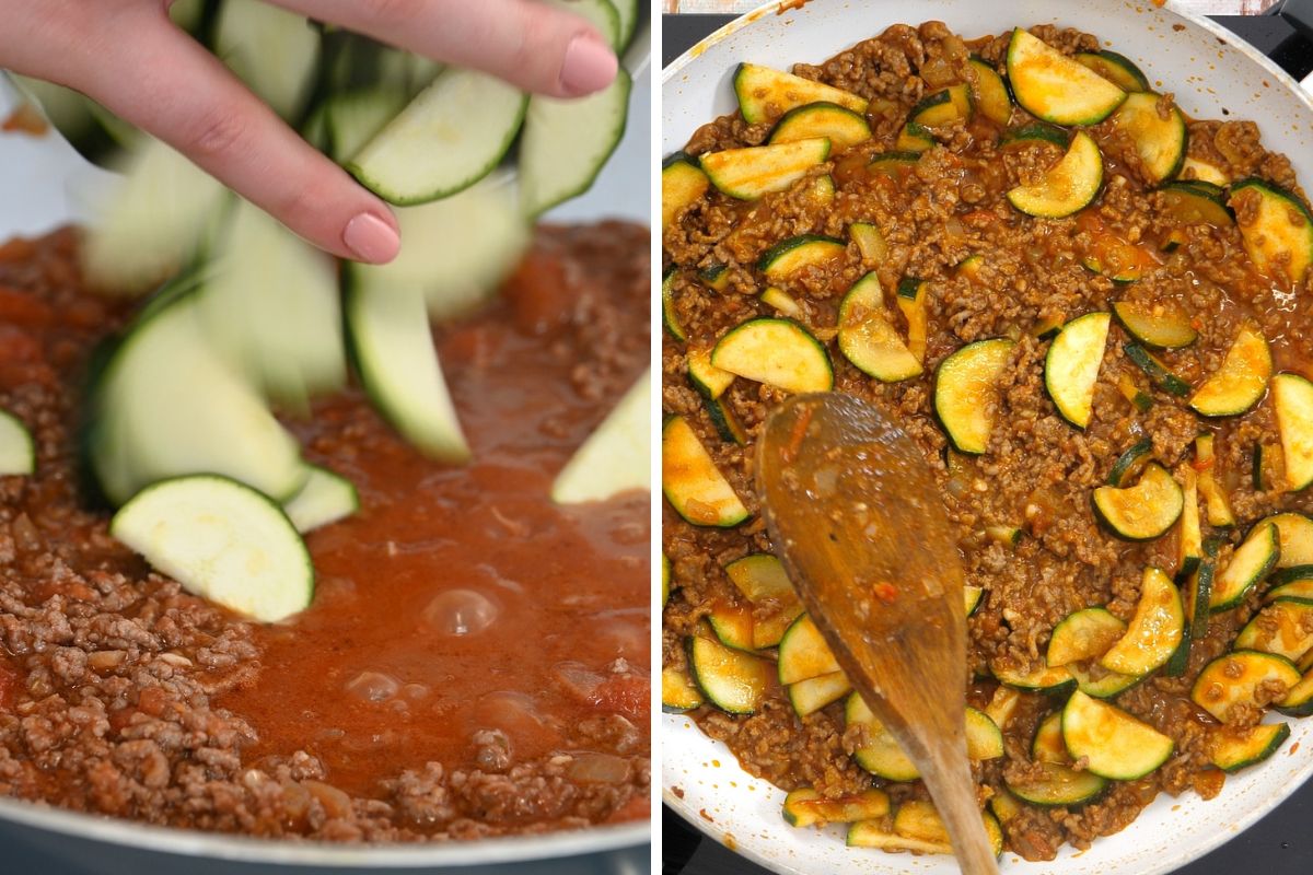 how to make Mexican Zucchini And Beef Skillet