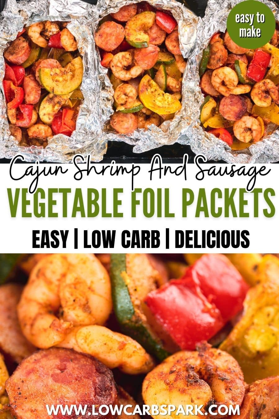 Cajun Shrimp Foil Packets