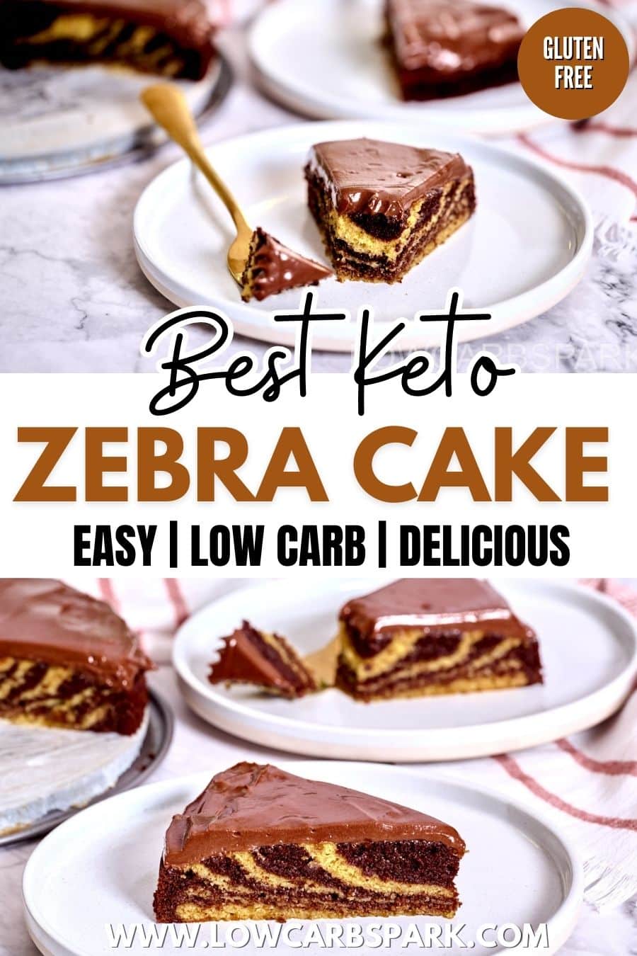 Keto Zebra Cake