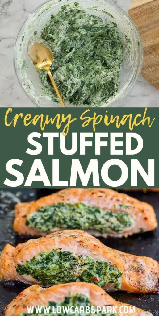 creamy spinach stuffed salmon