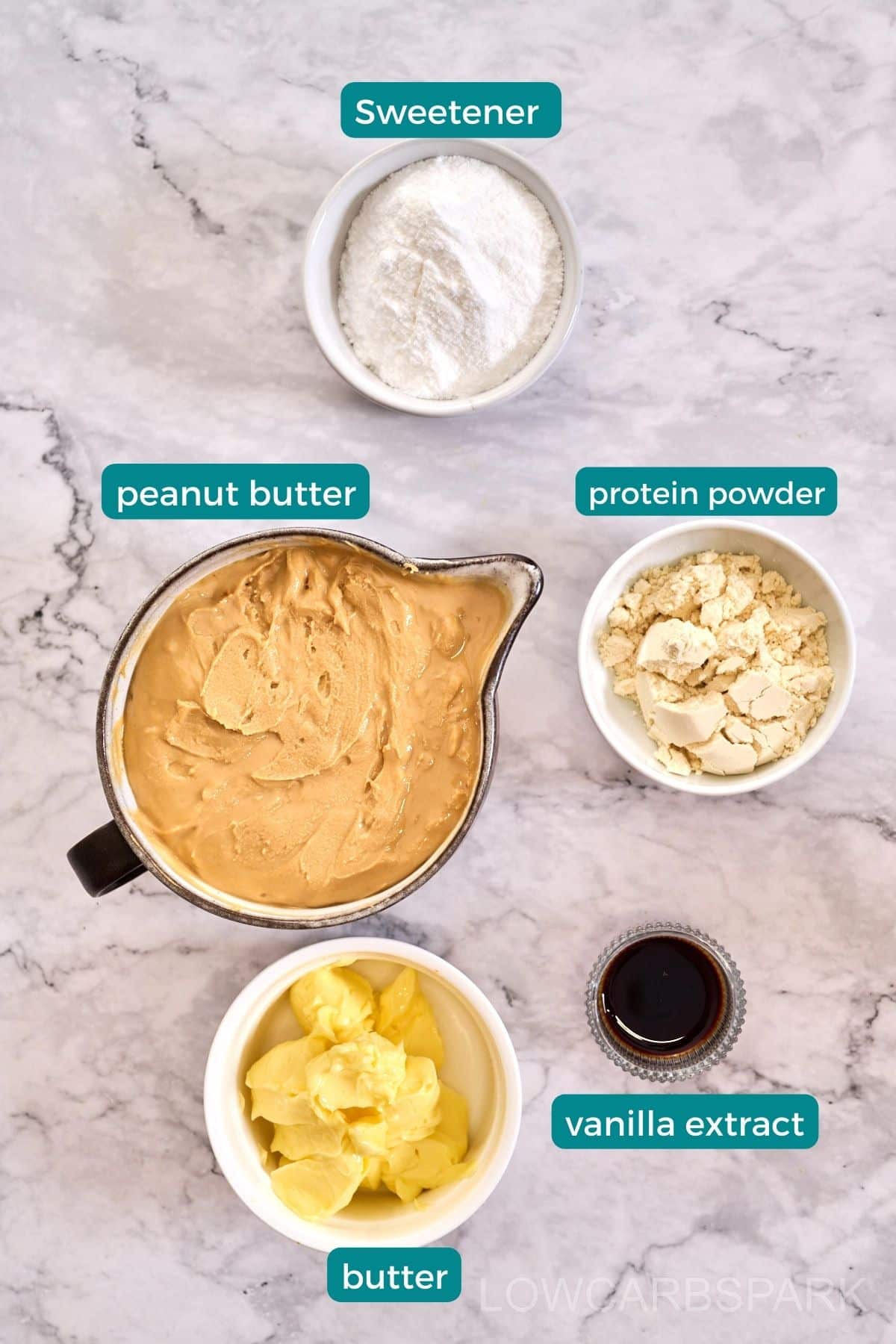 Keto Peanut Butter Fudge Recipe Ingredients