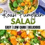 Roast Pumpkin Salad pinterest image
