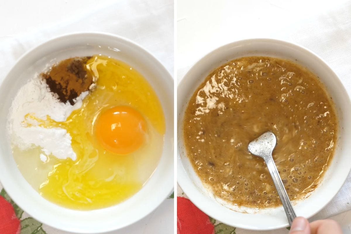 how to make Keto Pumpkin Mug Cake