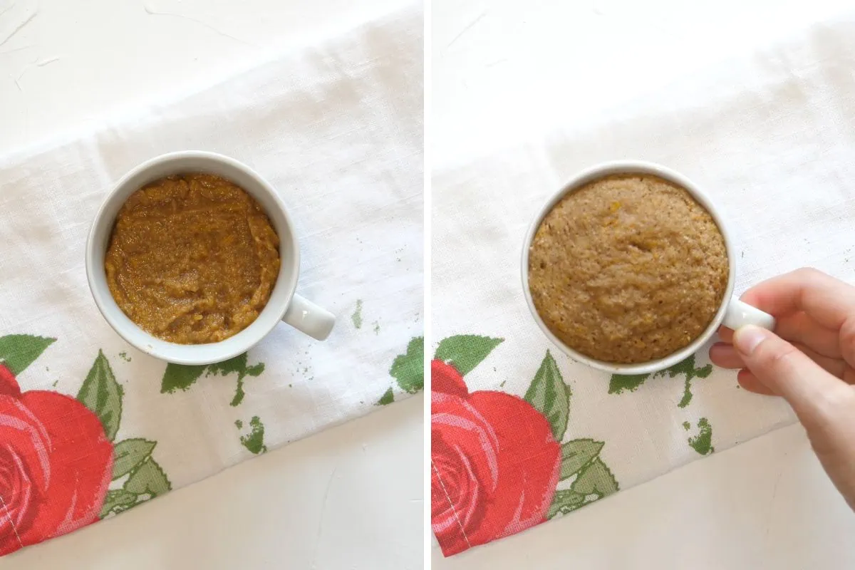 Keto Pumpkin Mug Cake - Ready in 3 minutes! 6 how to make Keto Pumpkin Mug Cake