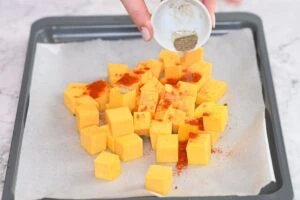 Roast Pumpkin Salad With Feta 12 how to make Roast Pumpkin Salad With Feta1