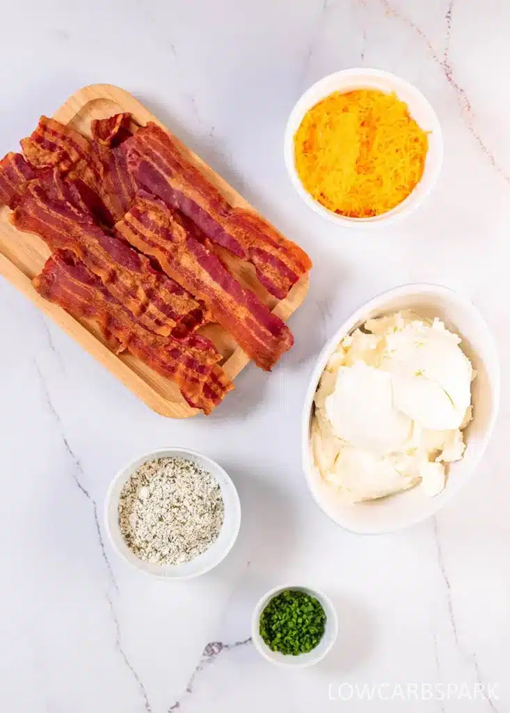 Ingredients For This Bacon Ranch Cheese Ball