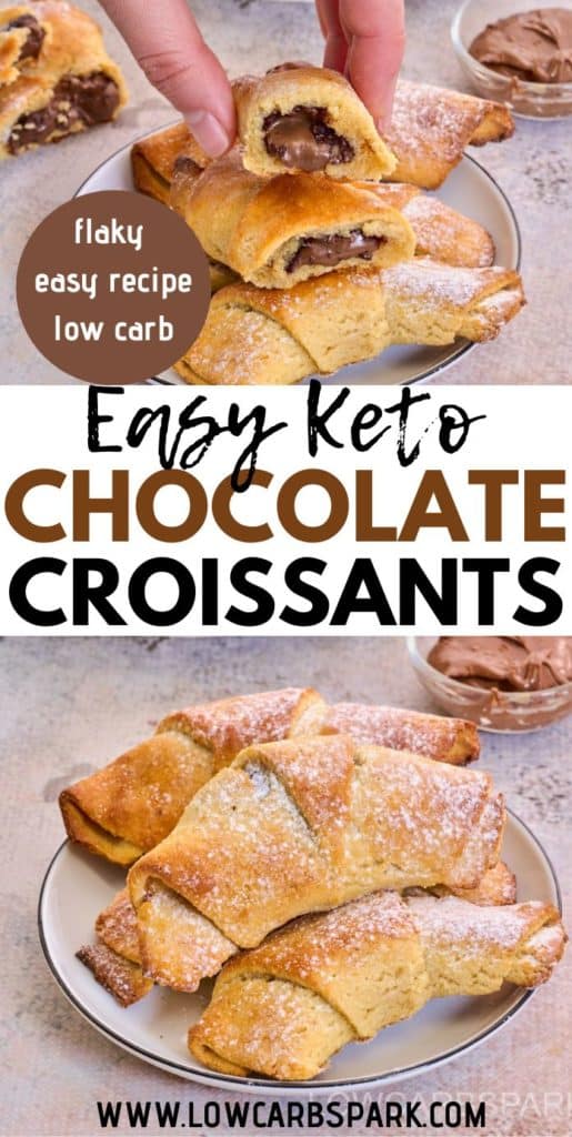 the best keto chocolate croissants recipe pinterest