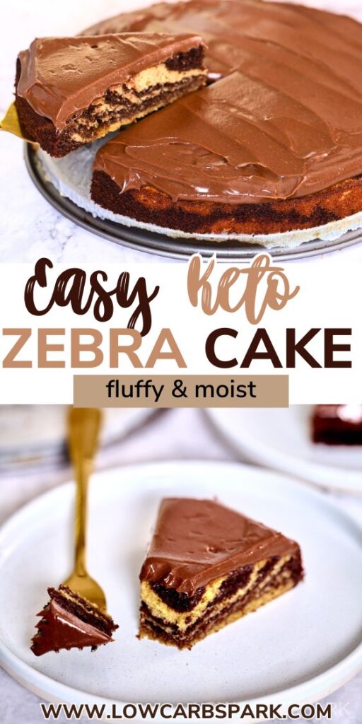 easy keto zebra cake