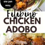filipino chicken adobo pinterest pin image