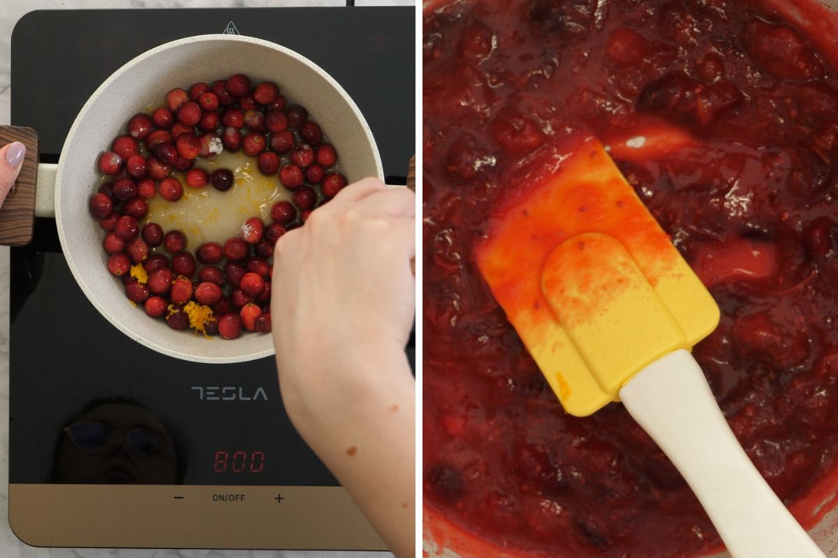 how to make Keto Cranberry Cheesecake Bars