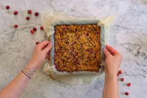 how to make Keto Cranberry Cheesecake Bars43
