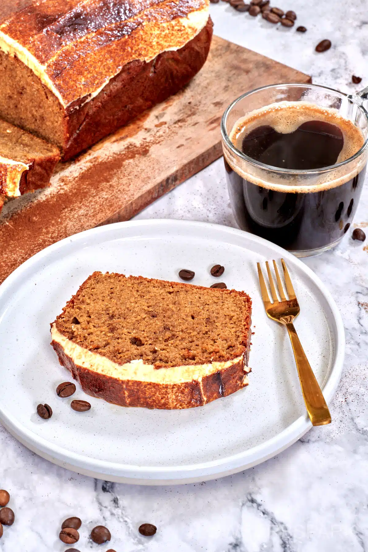 Almond Flour Coffee Loaf Cake