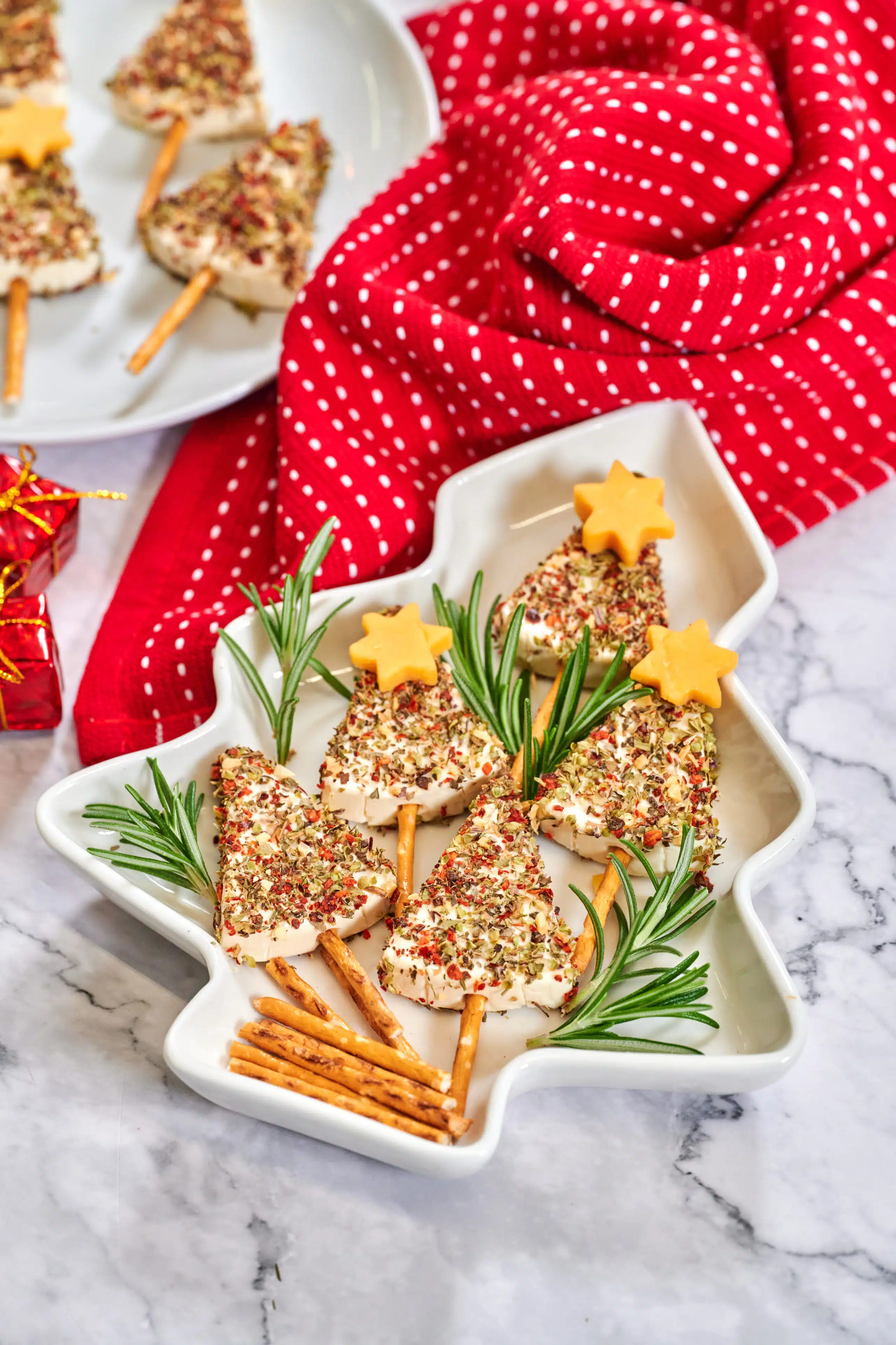 cheese christmas tree appetizer