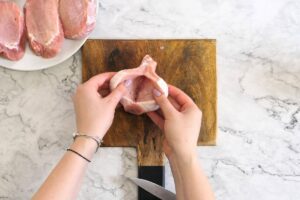 how to make Spinach Stuffed Pork Chops