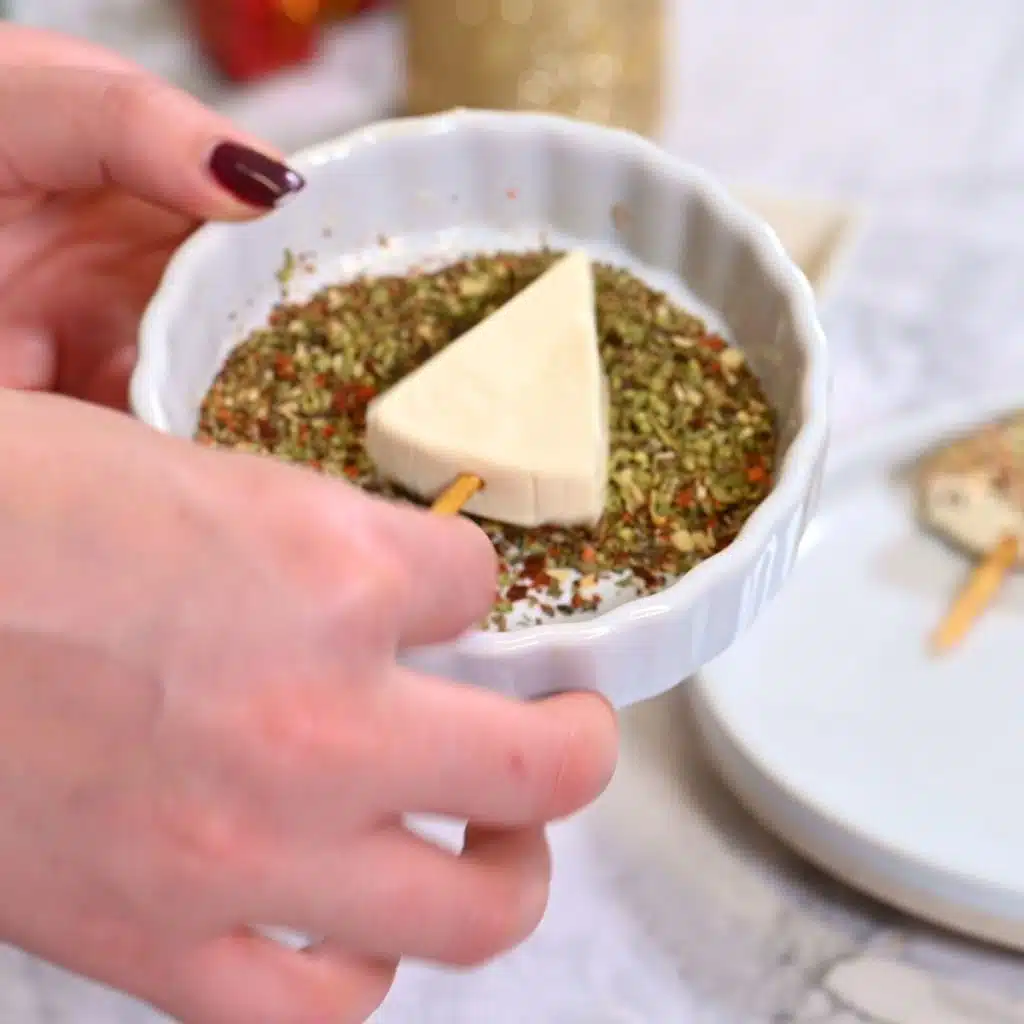 Viral Christmas Cheese Trees 5 how to make christmas cheese tree 3