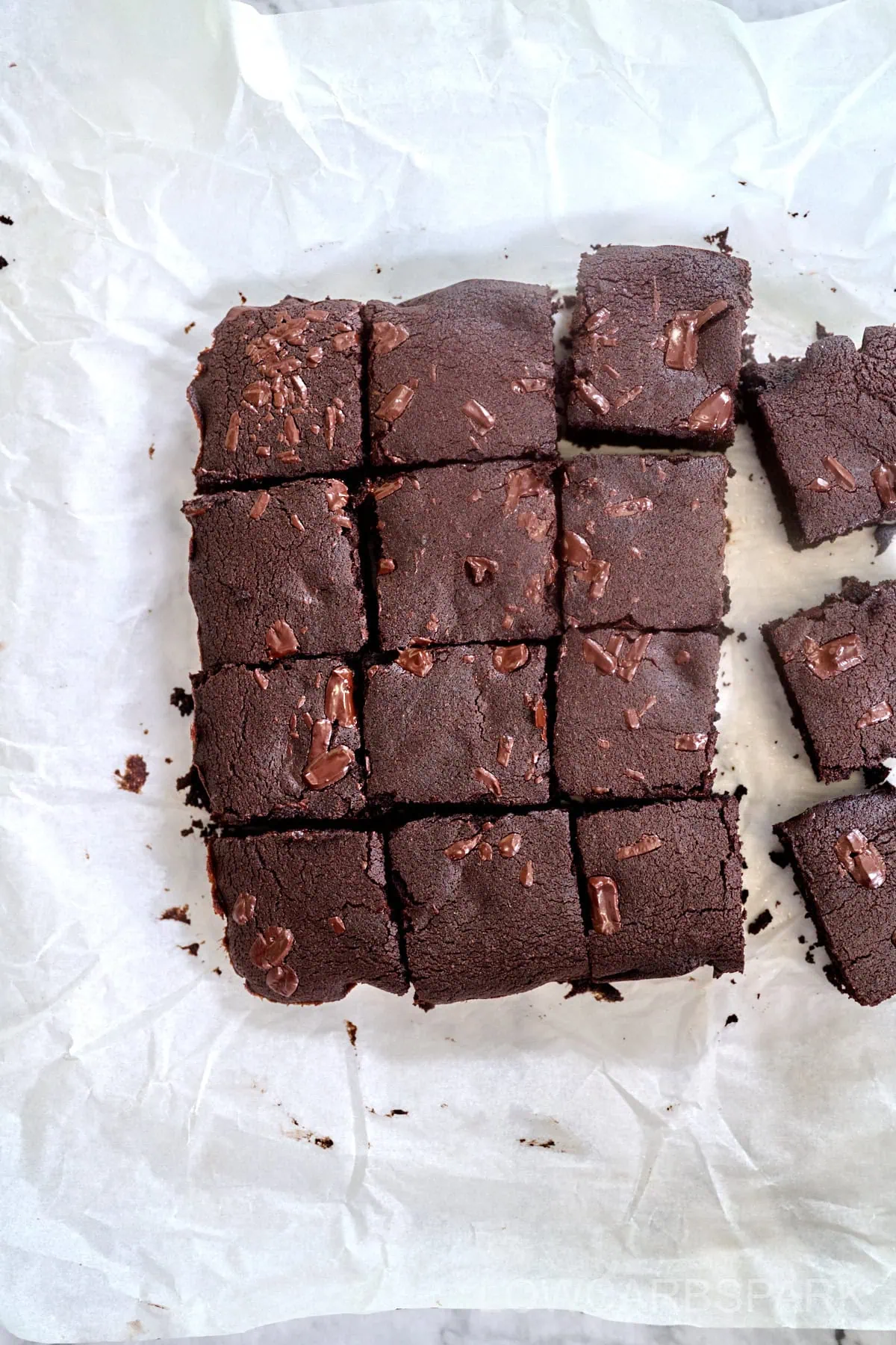 The Best Coconut Flour Brownies 7 how to make coconut flour brownies final sliced brownies