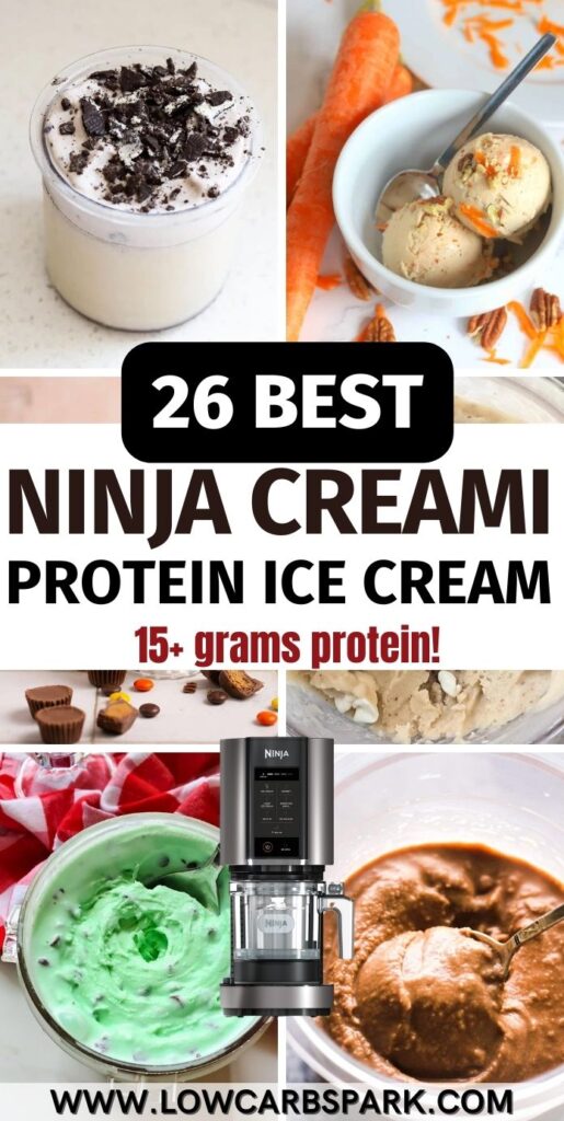 ninja creami protein ice cream pinterest image
