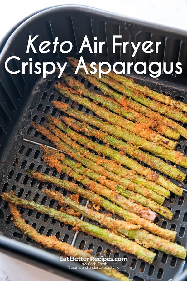 Keto Air Fryer Crispy Asparagus EatBetterRecipes 1