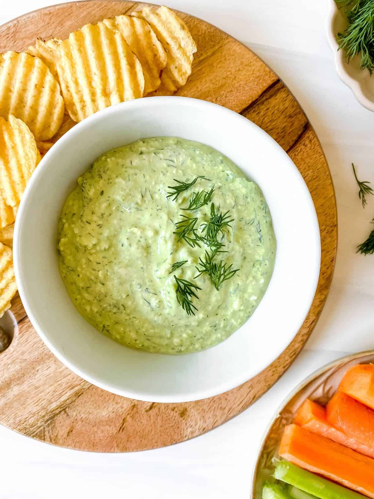 cottage cheese dill dip 7