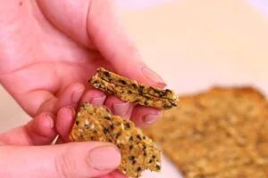 The Best Flaxseed Crackers 19 how to make Flaxseed Crackers5