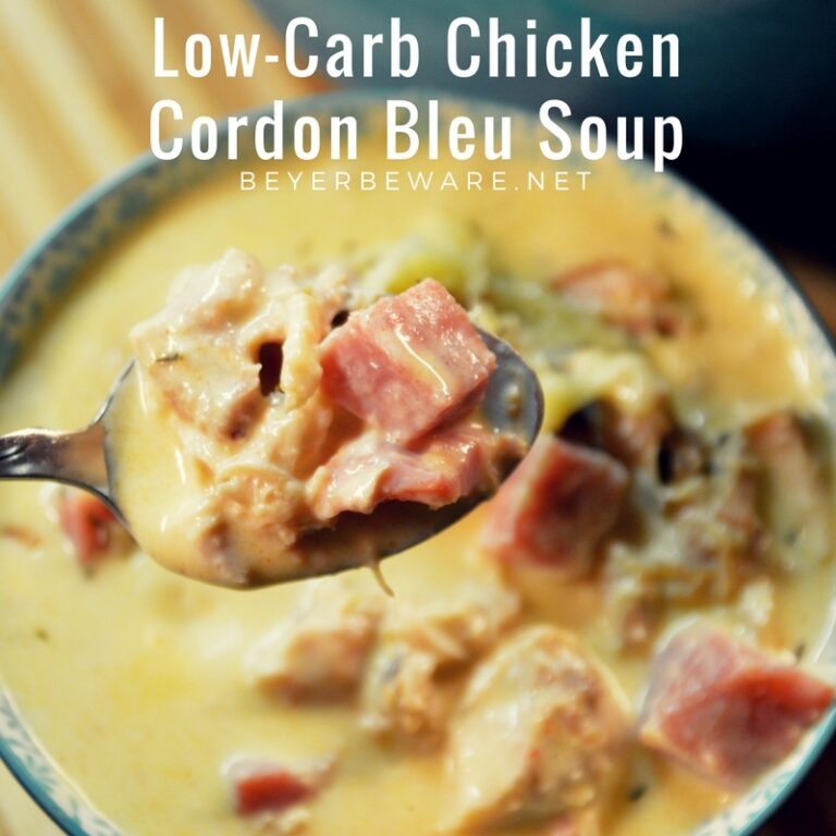 low carb chicken cordon bleu soup
