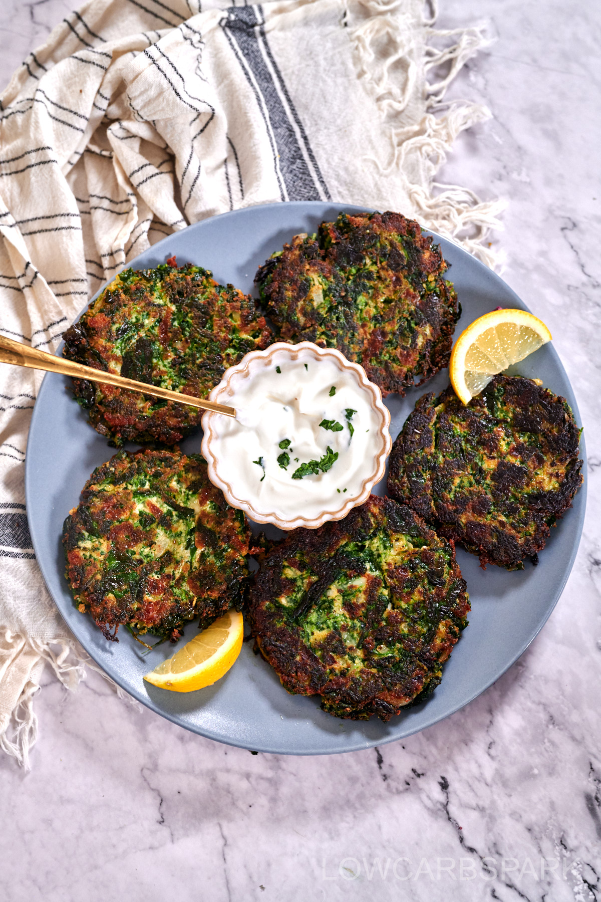 Crispy Spinach Fritters