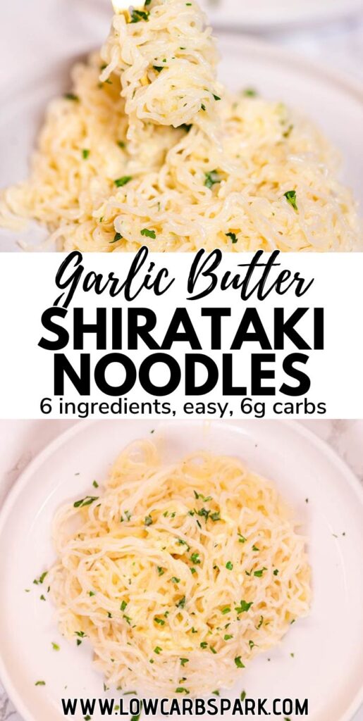 garlic butter shritaki noodles