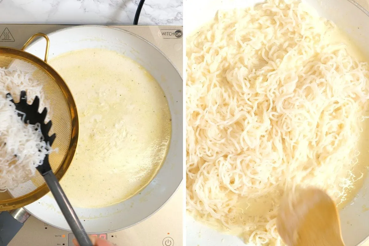 Garlic Butter Shirataki Noodles 10 how to make Garlic Butter Shirataki Noodles