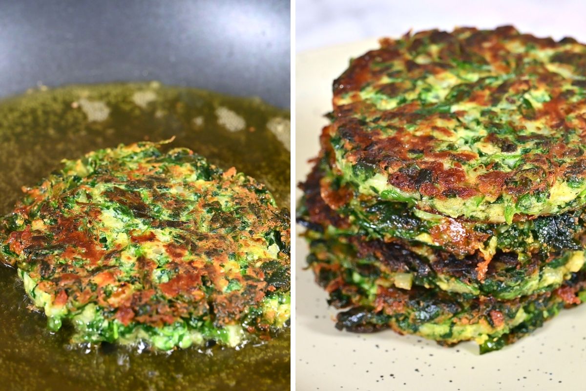 how to make spinach fritters 2