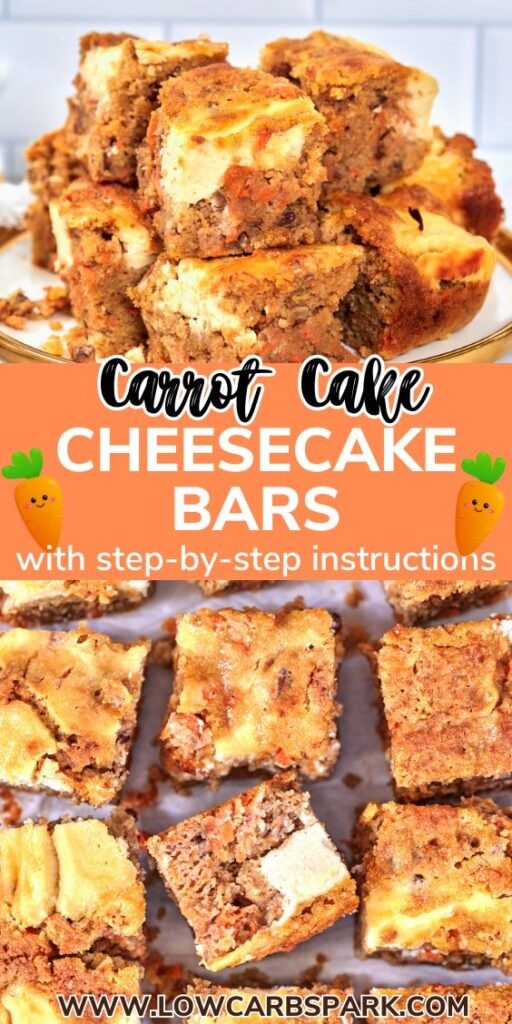 Carrot Cake Cheesecake Bars