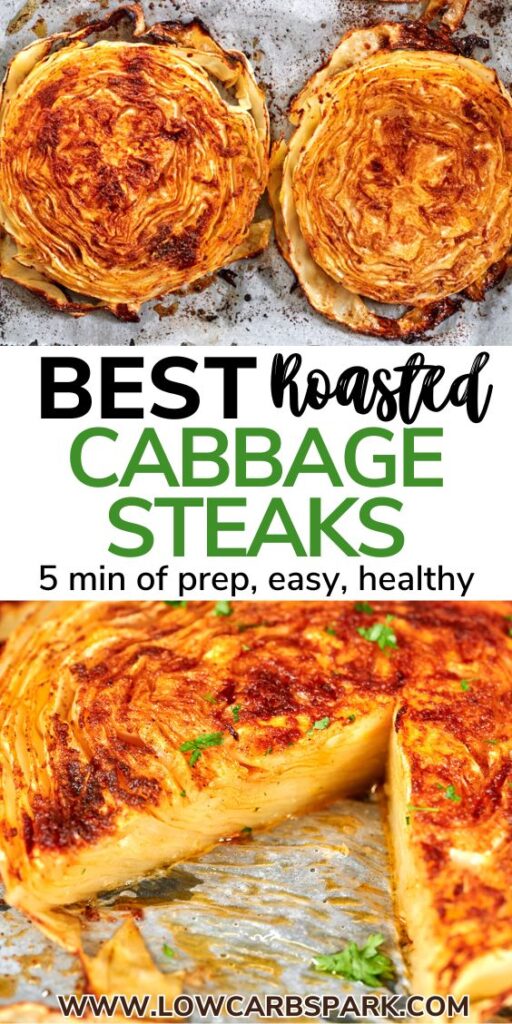 Roasted Cabbage Steaks pinterest image