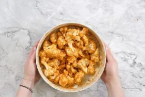 Air Fryer Buffalo Cauliflower 13 how to make Air Fryer Buffalo Cauliflower Wings18 1