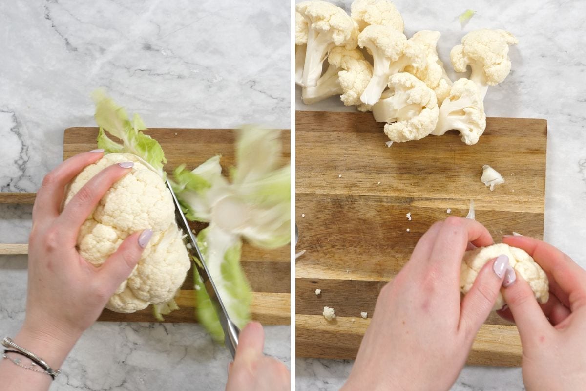 how to make Air Fryer Buffalo Cauliflower Wings