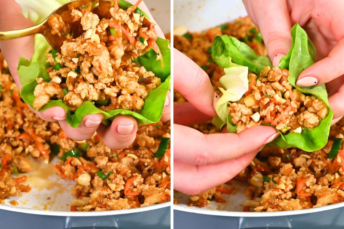 how to make Asian Chicken Wraps