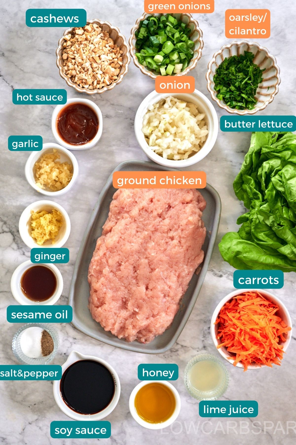 Asian Chicken Wraps Ingredients