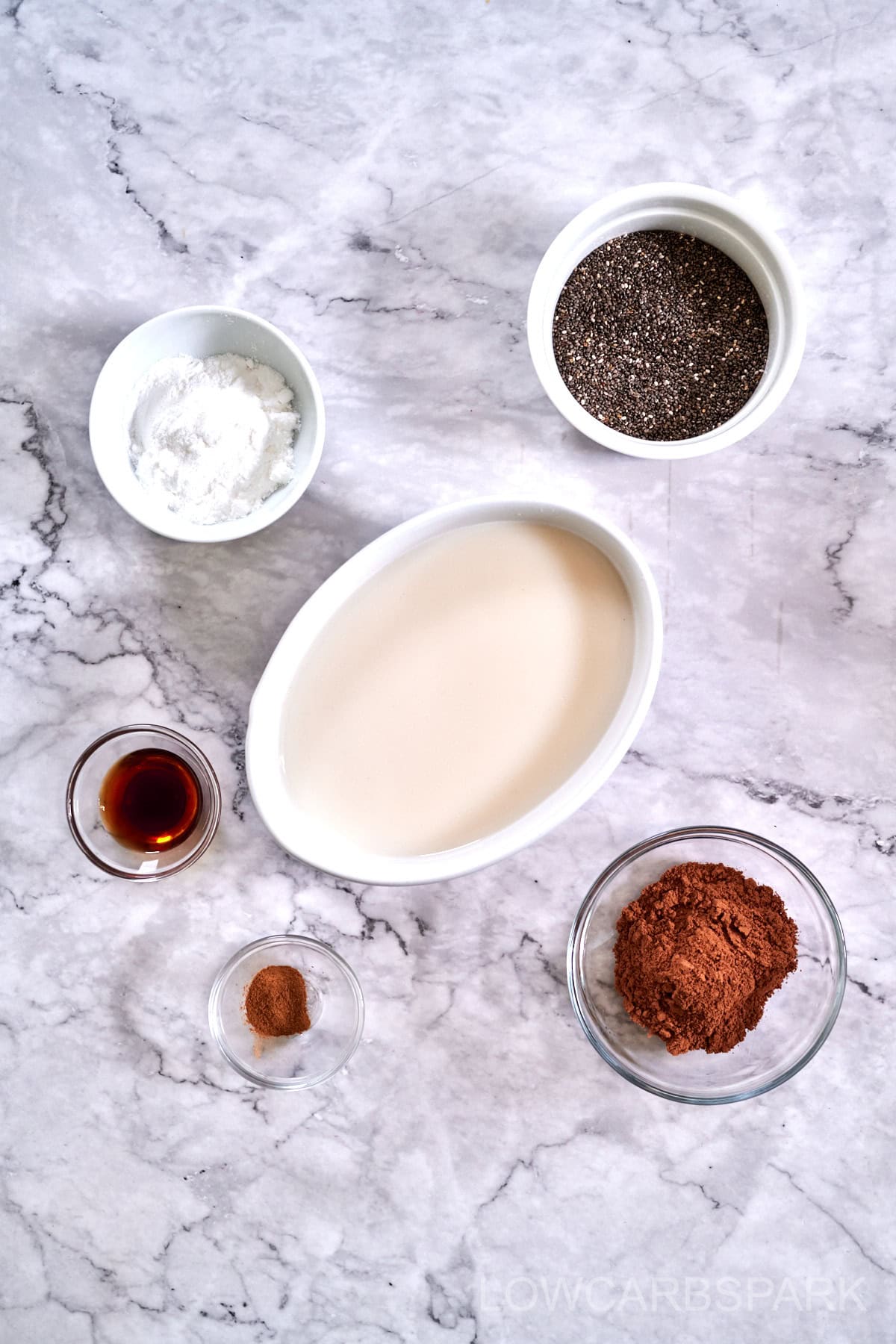 Chocolate Chia Pudding 3 chia seed pudding ingredients