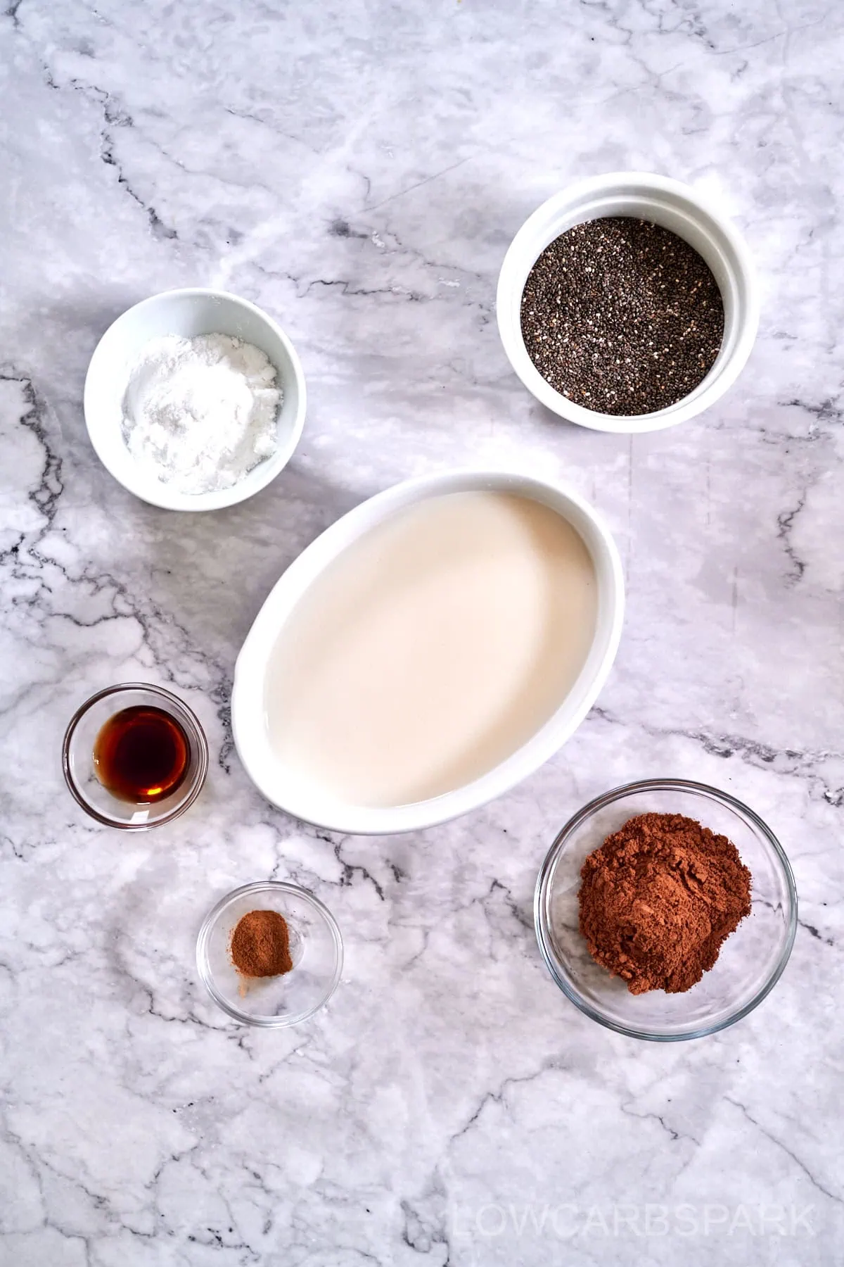Chocolate Chia Pudding 3 chia seed pudding ingredients