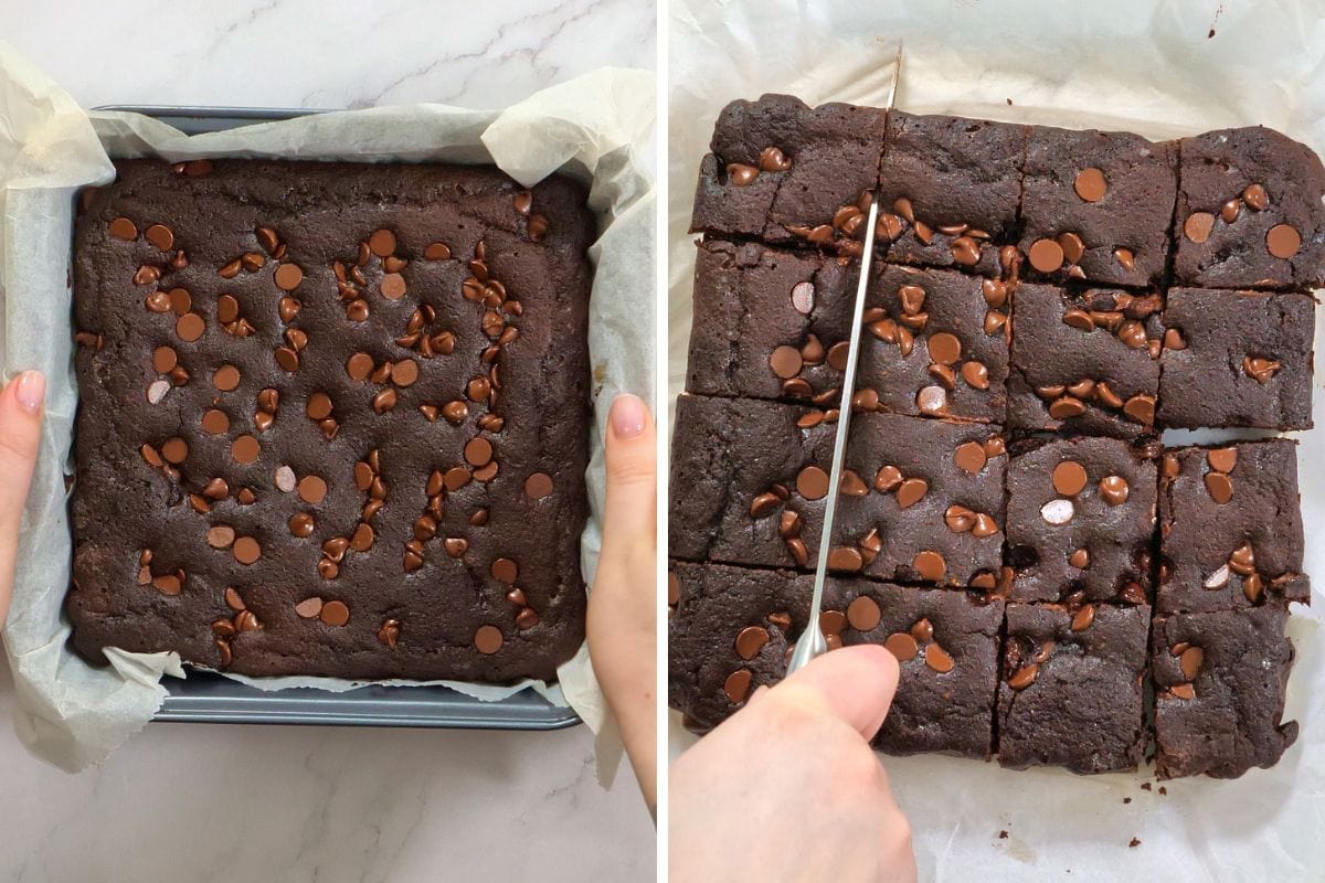 Cottage Cheese Protein Brownies 7 how to make Healthy Cottage Cheese Brownies