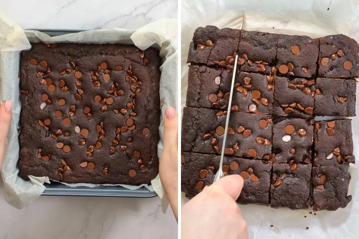 Cottage Cheese Protein Brownies 7 how to make Healthy Cottage Cheese Brownies