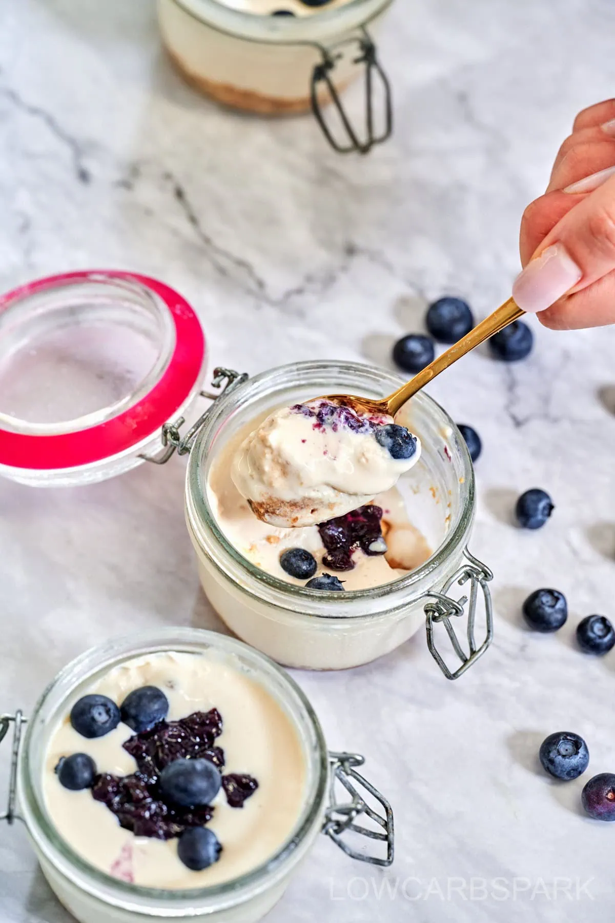 High Protein Cheesecake Jars 2 High Protein Cheesecake Jars2